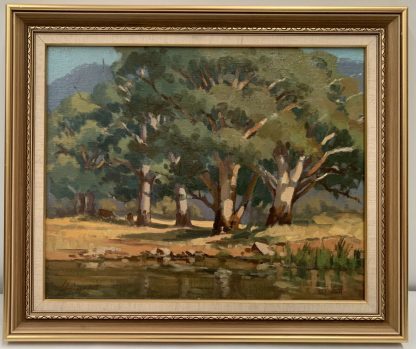 “Cattle Grazing Amongst the Gums” By John Duncan Firth (1936-2017) 2