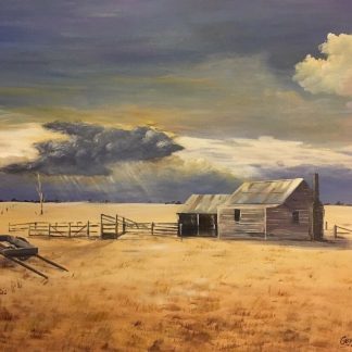 “Storm Clouds Bourke NSW” George Phillips (Australian) 1