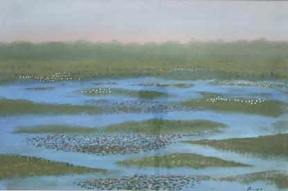 “Kakadu Scrubland” Acrylic Painting By Bob Baird