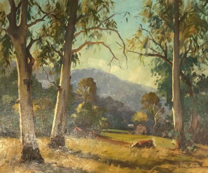 “Gums Near Launching Place Vic” John Duncan Firth (EnglandAustralian 1936-2017) 1