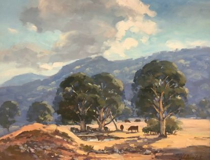 “Untitled Cattle at Dam” John Duncan Firth (EnglandAustralian 1936-2017) 1