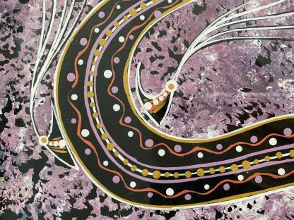 “Lizard” Original Aboriginal Painting By Gnarri 10