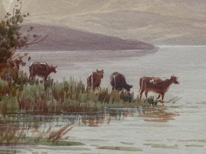 “Morning Light - Derwent Water” Watercolour Painting By Sydney Kemble 8