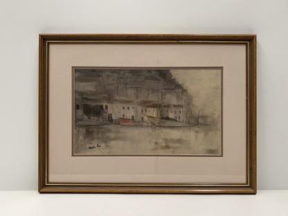 “Marina” Untitled Watercolour Painting By Alastair Cameron Gray (Australian 1898-1972) 2