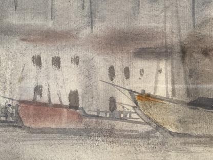 “Marina” Untitled Watercolour Painting By Alastair Cameron Gray (Australian 1898-1972) 12