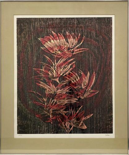 Sir Sidney Robert Nolan Flower Study Colour Screenprint 6