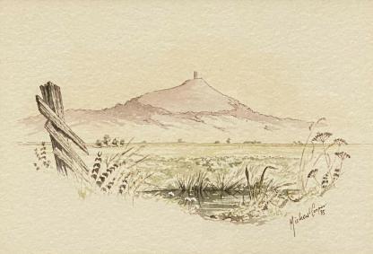 “The Lone Mountain” Watercolour By Michael Cooper