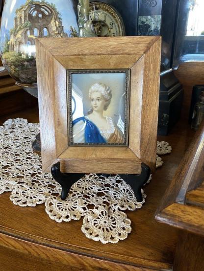 French Lady in a Walnut Frame Mixed Media 2