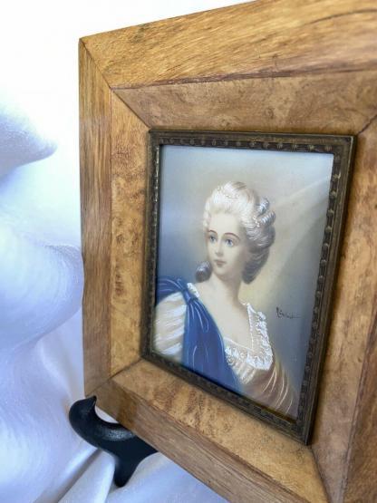 French Lady in a Walnut Frame Mixed Media 8