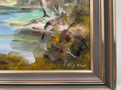 “Ovens River” Original Artwork Oil on Board Reg Shell (Australian) 9