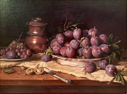 Blood plums and grapes 1