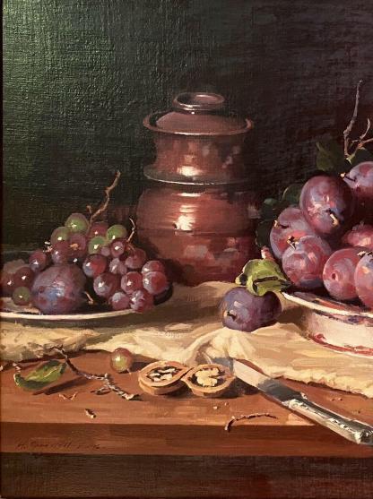 Blood plums and grapes 5