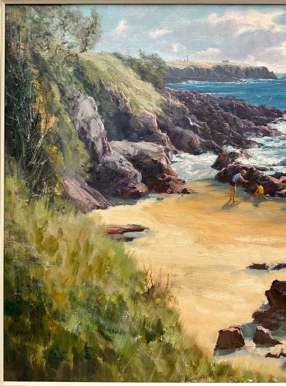 “Morning Sunshine Kiama NSW” Original Artwork Oil on Board Signed Lower Right John Carey Downton (Australia 1939-) 4