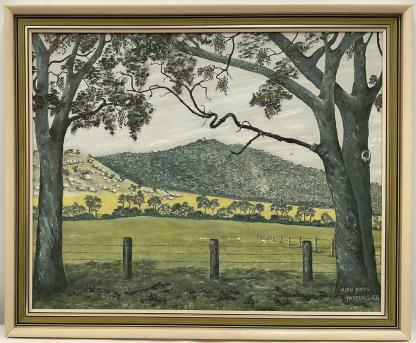 Original Artwork ‘Tarrengower’ Oil On Board Alan Maas (Australian Maryborough 1930-) 3