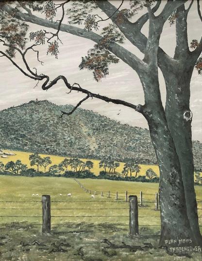 Original Artwork ‘Tarrengower’ Oil On Board Alan Maas (Australian Maryborough 1930-) 6