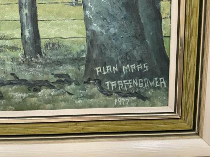 Original Artwork ‘Tarrengower’ Oil On Board Alan Maas (Australian Maryborough 1930-) 4