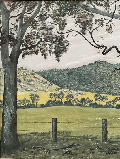 Original Artwork ‘Tarrengower’ Oil On Board Alan Maas (Australian Maryborough 1930-) 5