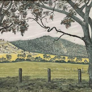 Original Artwork ‘Tarrengower’ Oil On Board Alan Maas (Australian Maryborough 1930-) 2