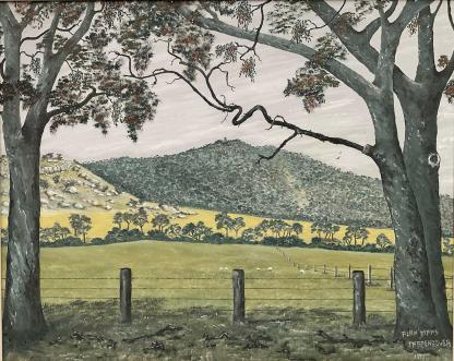 Original Artwork ‘Tarrengower’ Oil On Board Alan Maas (Australian Maryborough 1930-) 2