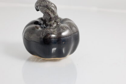 Hand Made Halloween Style Small Pumpkin Decorated With Our Black Hole Glaze 3