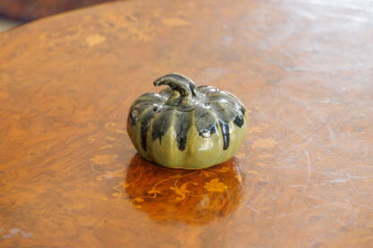 Hand Made Hand Built Halloween Style Pottery Pumpkin Decorated In Our Aussie Forest Glaze 2