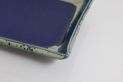 Hand Made Hand Built Square Pottery Plate Decorated With Our Blue-Green Aussie Kelp Glaze 5