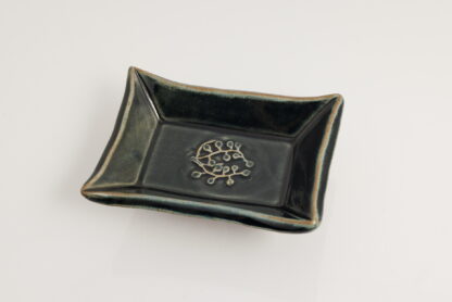 Hand Made Pin Dish Decorated With Decorated With Our Stonewash Blue Glaze 1