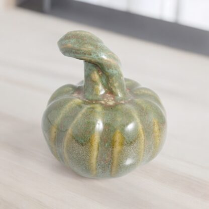 Hand Made Slab Built Small Pottery Pumpkin Decorated With Our Aussie Bush Glaze By Tmc Pottery 113