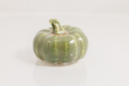 Hand Made Slab Built Small Pottery Pumpkin Decorated With Our Aussie Bush Glaze Type 2