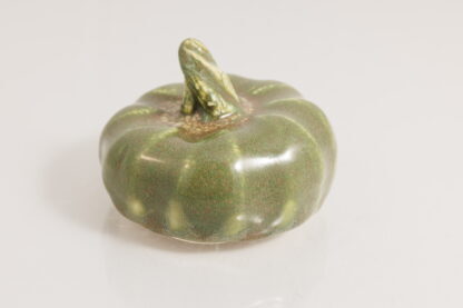 Hand Made Slab Built Small Pottery Pumpkin Decorated With Our Aussie Bush Glaze Type 3 2