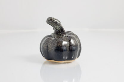 Hand Made Small Halloween Style Pumpkin Decorated With Our Black Hole Glaze 4