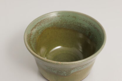 Hand Made Wheel Throw Small Flared Bowl Made With Black Clay Decorated In Our Aussie Bush Glaze 6