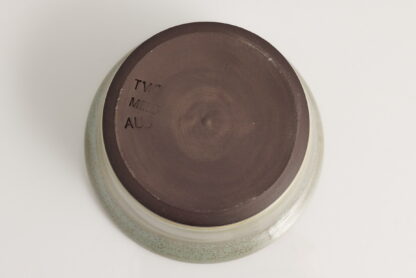 Hand Made Wheel Throw Small Flared Bowl Made With Black Clay Decorated In Our Aussie Bush Glaze 8