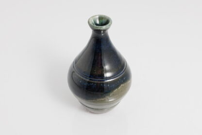 Hand Made Wheel Thrown Bud Vase Decorated In Our Aussie Forest Glaze On Mahogany Clay 6