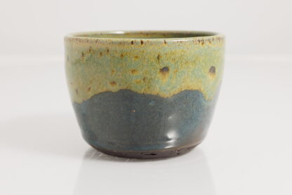 Hand Made Wheel Throw Bowl Decorated In Our Green and Blue Base Glaze 2