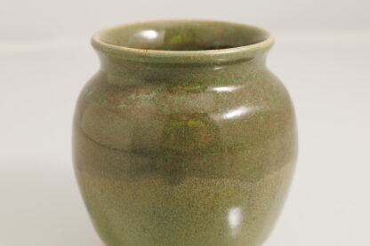 Hand Made Wheel Thrown Vase Decorated In Aussie Bush Glaze On Buff Clay 4