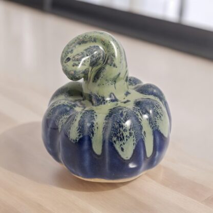 Hand Made Halloween Style Pottery Pumpkin Decorated With Our Aussie Kelp Glaze On Buff Clay By Tmc Pottery 114