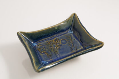 Hand Made Hand Built Pin Dish Decorated In Our Sapphire Blue Glaze 1