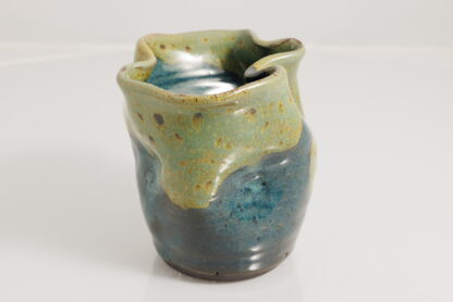 Hand Made Manipulated Wheel Throw Art Vase Decorated In Our specialty Glaze 6