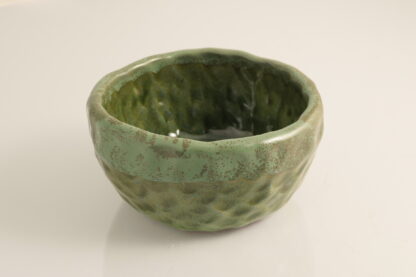 Hand Made Medium Pinch Bowl Decorated In Our Aussie Bush Glaze On Black Clay 1