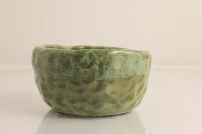 Hand Made Medium Pinch Bowl Decorated In Our Aussie Bush Glaze On Black Clay 2