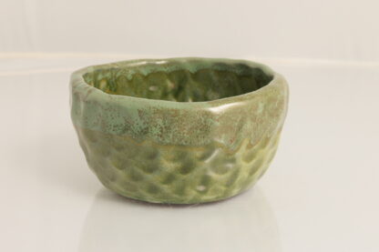 Hand Made Medium Pinch Bowl Decorated In Our Aussie Bush Glaze On Black Clay 3