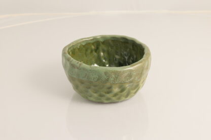 Hand Made Medium Pinch Bowl Decorated In Our Aussie Bush Glaze On Black Clay 4