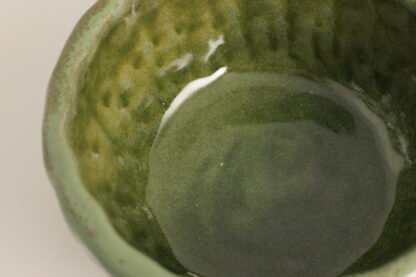 Hand Made Medium Pinch Bowl Decorated In Our Aussie Bush Glaze On Black Clay 6