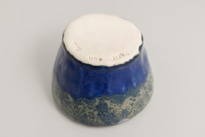 Hand Made Pottery Pinch Pot Decorated In Our Midnight Forest Glaze 7