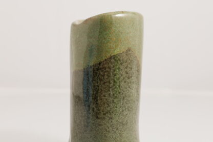 Hand Made Slab Built French Inspired Small Vase On Mahogany Clay Decorated In Our Aussie Bush Glaze 5