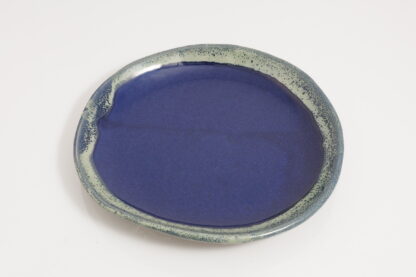 Hand Made Slab Built Pottery Dinner Plate Decorated In Our Aussie Kelp Glaze 3