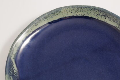 Hand Made Slab Built Pottery Dinner Plate Decorated In Our Aussie Kelp Glaze 4