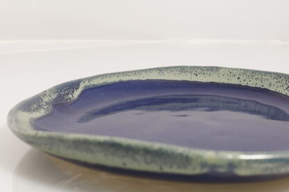 Hand Made Slab Built Pottery Dinner Plate Decorated In Our Aussie Kelp Glaze 6