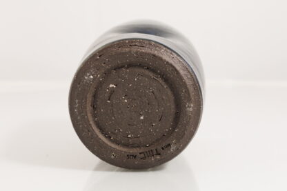 Hand Made Wheel Thrown Black Clay Vase Decorated In Our Midnight Bush Glaze 8